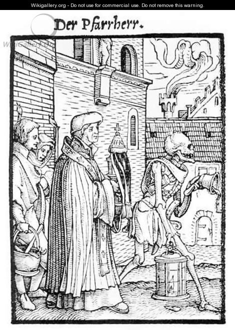 Death and the Parish Priest - (after) Holbein the Younger, Hans