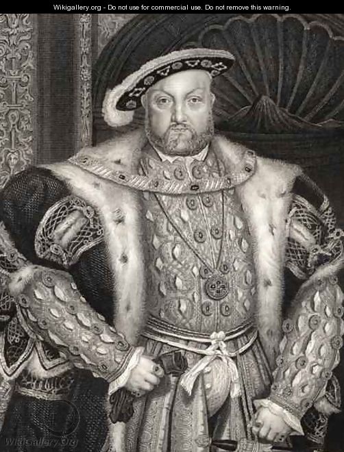 Portrait of King Henry VIII 1491-1547 2 - (after) Holbein the Younger, Hans