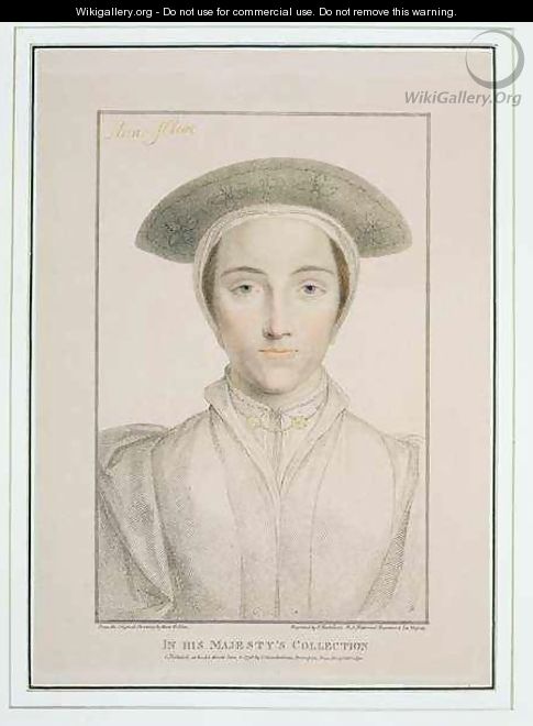 Portrait of Queen Anne of Cleves 1515-57 - (after) Holbein the Younger, Hans