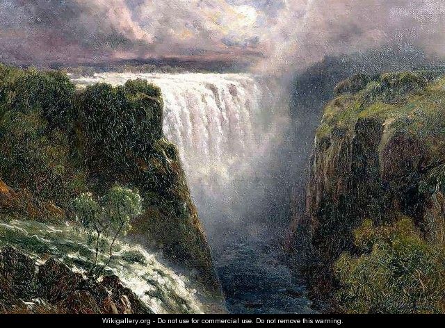 A View of Victoria Falls - Edward Henry Holder