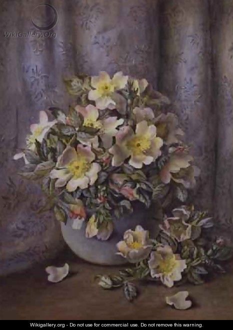 Still Life of Roses - Agnes Louise Holding