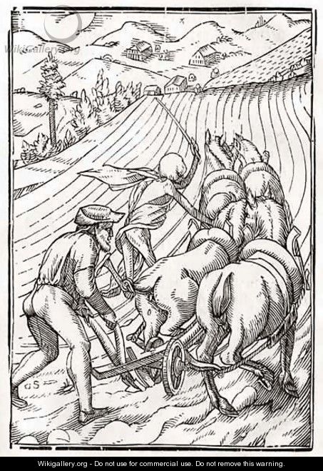 Death comes for the Farmer or Husbandman - (after) Holbein the Younger, Hans