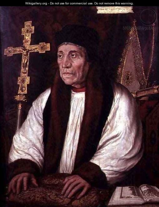 William Warham c 1450-1532 Archbishop of Canterbury - (after) Holbein the Younger, Hans