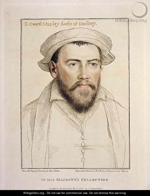 Edward Stanley Earle of Darby 1508-1572 - (after) Holbein the Younger, Hans