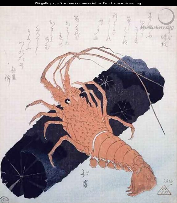 Langoustine with a Block of Charcoal - Toyota Hokkei