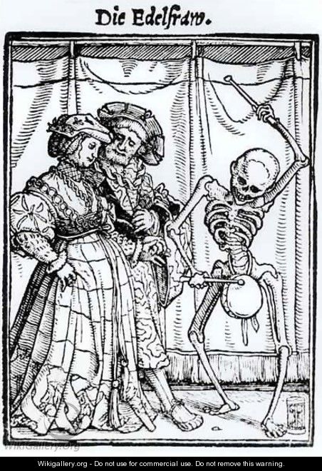 Death and the Noblewoman - (after) Holbein the Younger, Hans