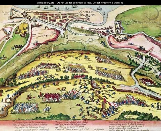 The Siege of Dieppe in 1589 - Franz Hogenberg