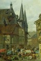 The Marketplace in Wernigerode - Charles Hoguet