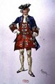 Male costume design for the opera Manon Lescaut - Adolf Hohenstein