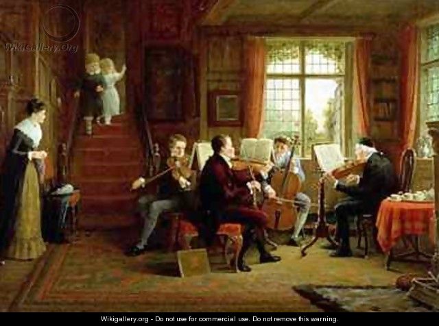 The Music Lesson - Frederick Daniel Hardy