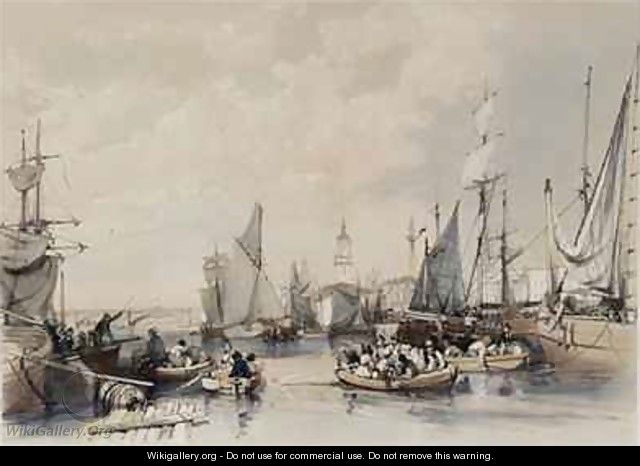The Port of London - James Duffield Harding