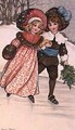 Girl and Boy Skating - Florence Hardy