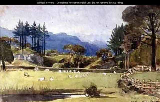 Langdale from the North Shore of Windermere - John Harden