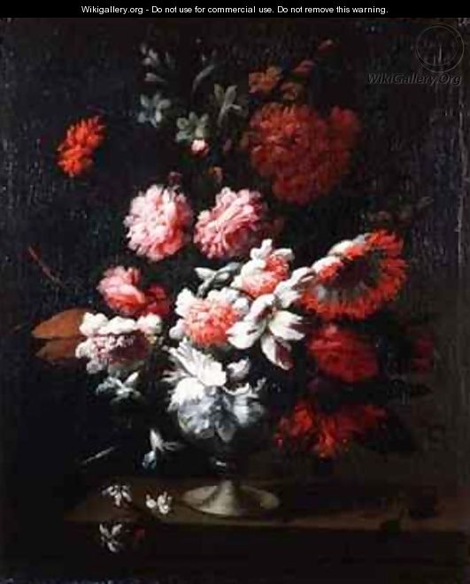 Still life of flowers in an urn 2 - Pieter Hardime