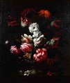 Still life of flowers in an urn - Pieter Hardime