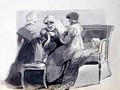 Three Women on a Sofa - John Harden
