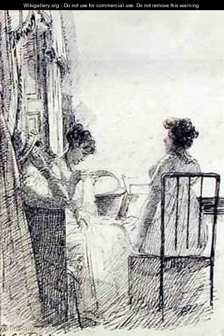 Women Sitting by a Window - John Harden