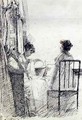 Women Sitting by a Window - John Harden