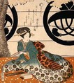 Beauty Viewing Flowers 4 - Gakutei Harunobu