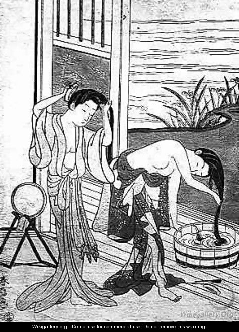 Young Women at their Toilet - Suzuki Harunobu