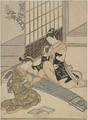 Descending Geese of the Koto - Suzuki Harunobu