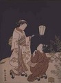 Collecting insects by lamplight - Suzuki Harunobu