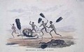Bechuana Hunting a Lion - William Cornwallis Harris