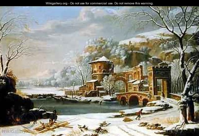Winter Landscape - Johann Oswald Harms
