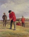 George Glennie Putting at Blackheath with Putting Cleek - Heywood Hardy