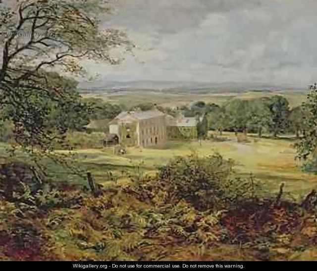 English landscape with a house - Heywood Hardy
