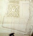 Site plan and survey of The Wilderness Hampton Court - Nicholas Hawksmoor