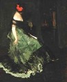 The Red Bow - Charles Webster Hawthorne
