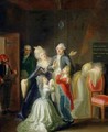 Farewell to Louis XVI by his Family in the Temple - Jean-Jacques Hauer
