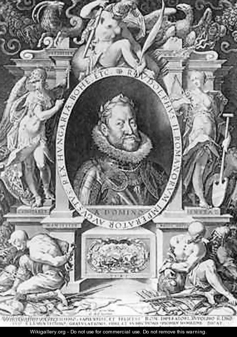 Portrait of Rudolph II 1576-1612 - Johannes Hausser von Ach