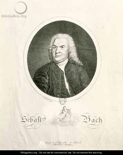 Portrait of Johann Sebastian Bach 1685-1750 - Elias Gottleib Haussmann