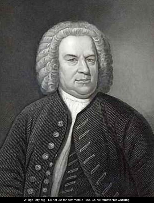 Portrait of Johann Sebastian Bach German composer - Elias Gottleib Haussmann