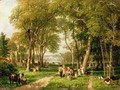 Walnut Gathering in Petersham Near Richmond Bridge - William Havell