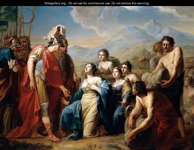 The Queen of Sheba Kneeling before King Solomon - Friedrich Tischbein