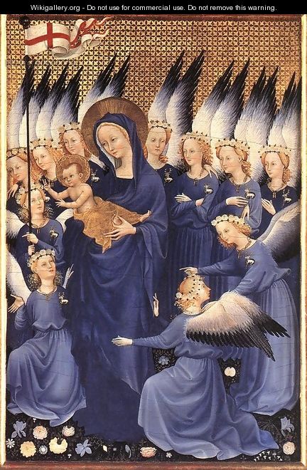 Wilton Diptych Virgin and Child with Angels - Unknown Painter