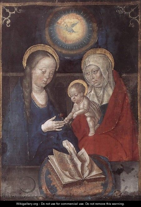 Virgin and Child with St Anne - Unknown Painter