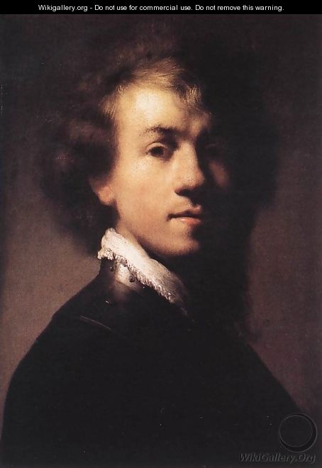Self-Portrait with Lace Collar - Rembrandt Van Rijn