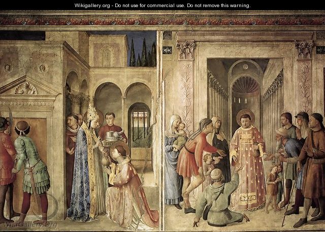 Scenes on the north wall - Fra (Guido di Pietro) Angelico
