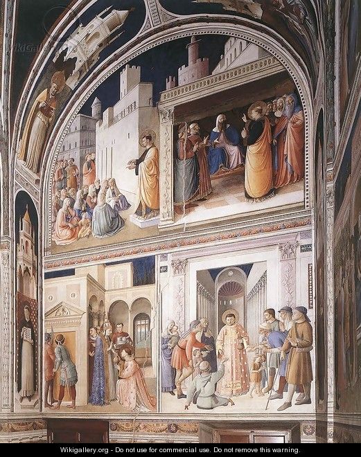 Scenes from the Lives of Sts Lawrence and Stephen - Fra (Guido di Pietro) Angelico