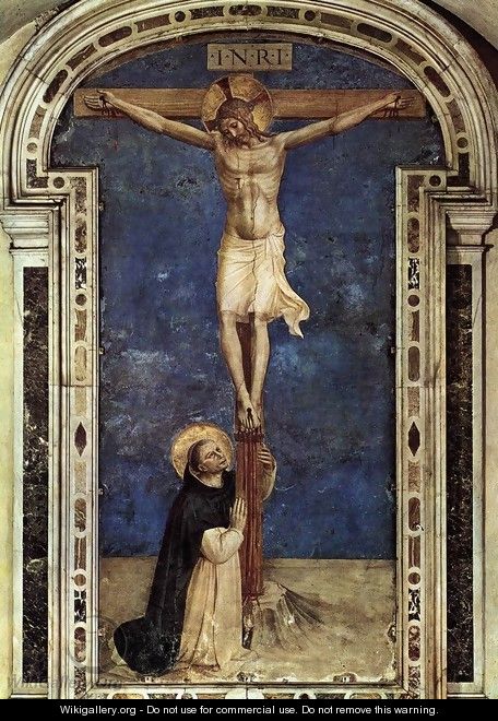 Saint Dominic Adoring the Crucifixion - Fra (Guido di Pietro) Angelico