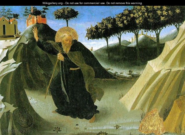 Saint Anthony the Abbot Tempted by a Lump of Gold - Fra (Guido di Pietro) Angelico