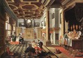 Renaissance Interior with Banqueters - Bartholomeus Van Bassen