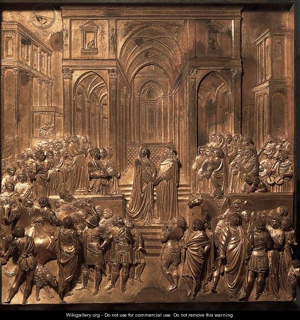 Solomon and Sheba - Lorenzo Ghiberti