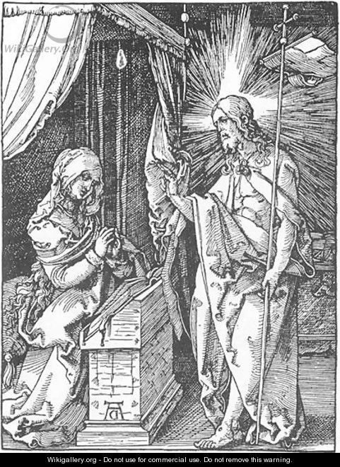 Small Passion 30. Christ Appears to His Mother - Albrecht Durer