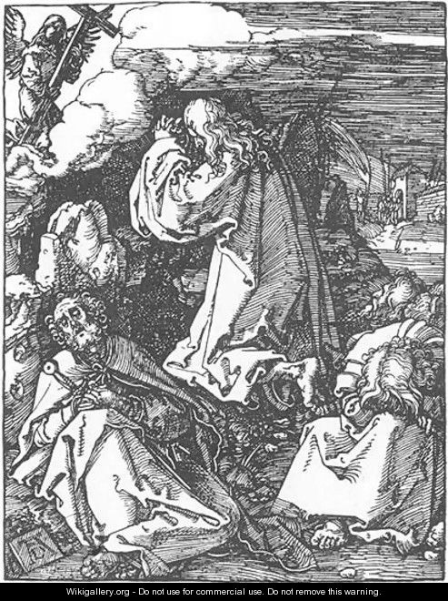 Small Passion 10. Christ on the Mount of Olives - Albrecht Durer