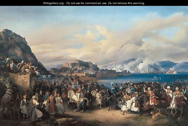 The Entry of King Othon of Greece into Nauplia - Heinrich Maria von Hess
